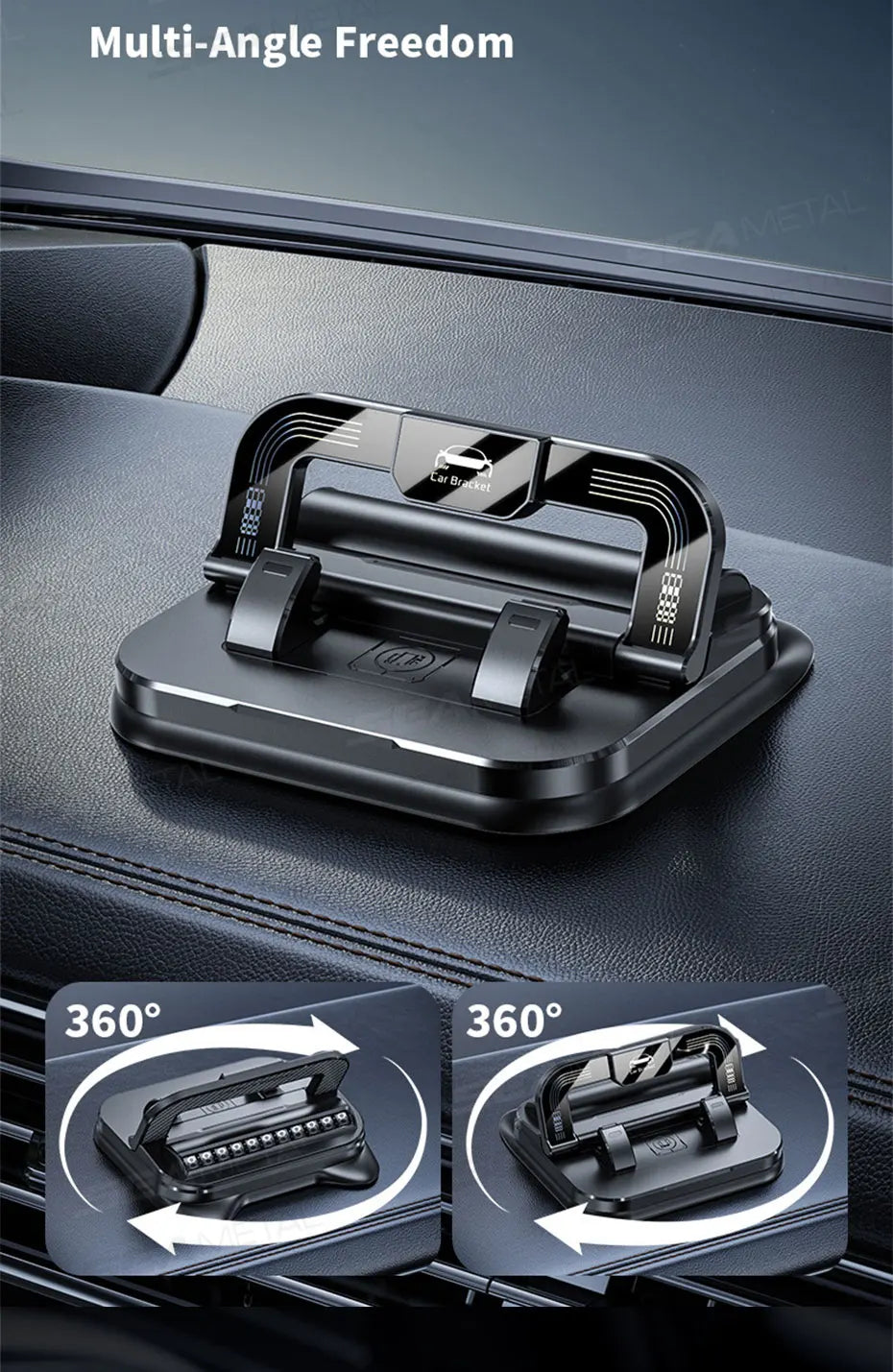 Soporte Premium 360° Dropi CupHolder Pro: Navegación Segura y Placa de Parqueo