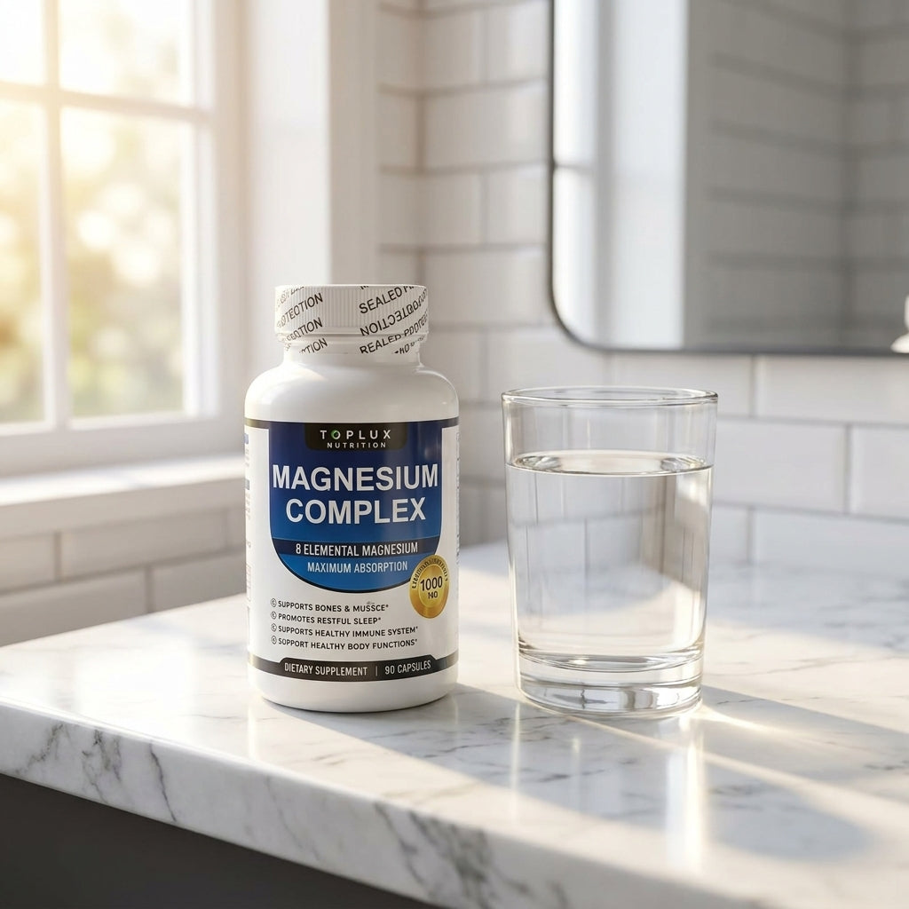 Magnesium Complex TopLux - Alivio del Estrés, Músculos y Sueño