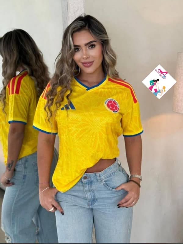 CAMISETA COLOMBIA  BORDADA