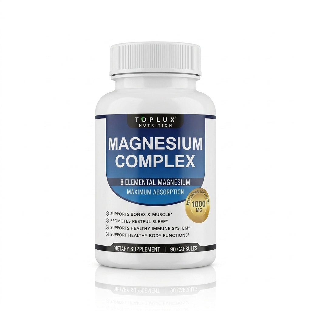Magnesium Complex TopLux - Alivio del Estrés, Músculos y Sueño
